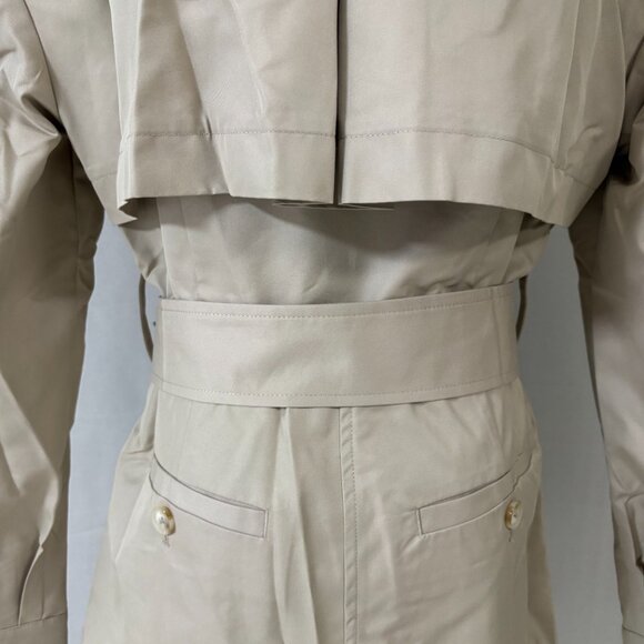 Helsa Women's Twill Cropped Trench Coat - Picture 13 of 16